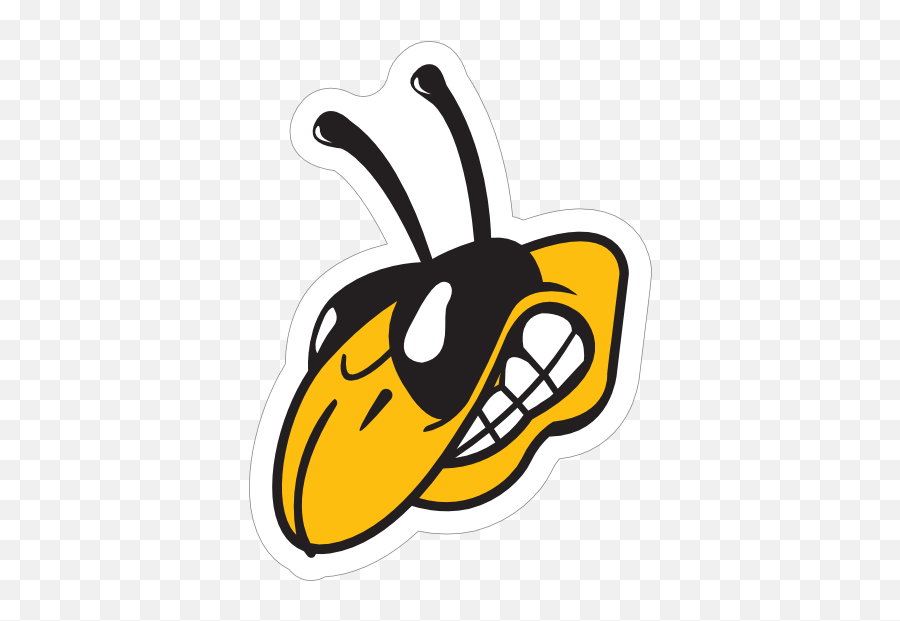 Yellow Jackets Head Mascot Sticker Emoji,Yellow Jacket Clipart