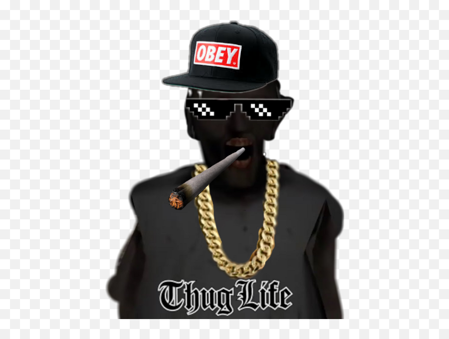 Download Thug Life Png Image With No Background - Pngkeycom Rapper Emoji,Thug Life Png