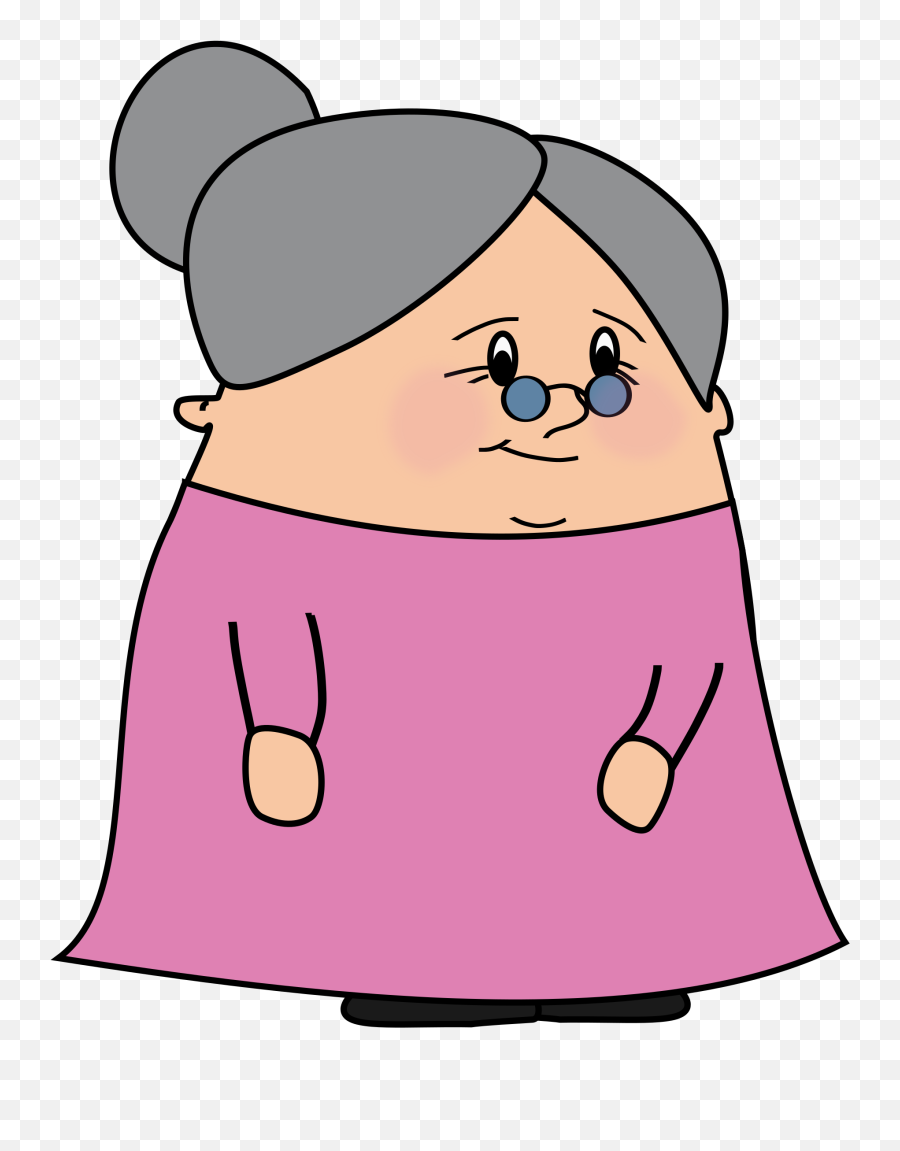 Old Person Clipart Kid - Old Lady Clipart Transparent Emoji,Person Clipart