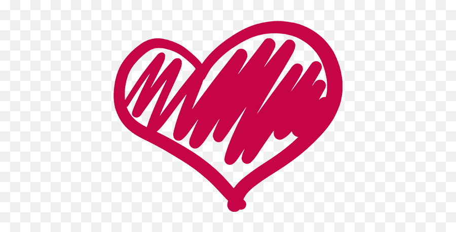 Red Scribble Heart Png Clipart Pngimagespics Emoji,Scribble Png