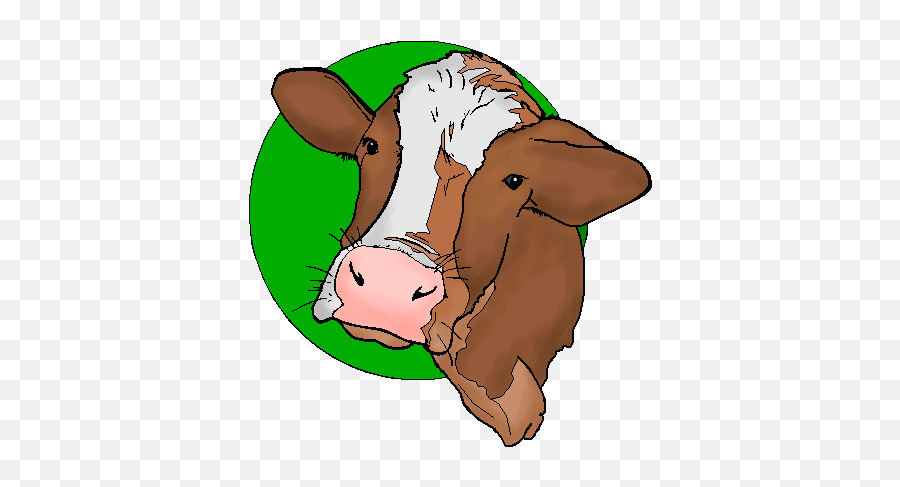 Cow Head Facing Left - Cow Head Clipart Emoji,Cow Skull Clipart