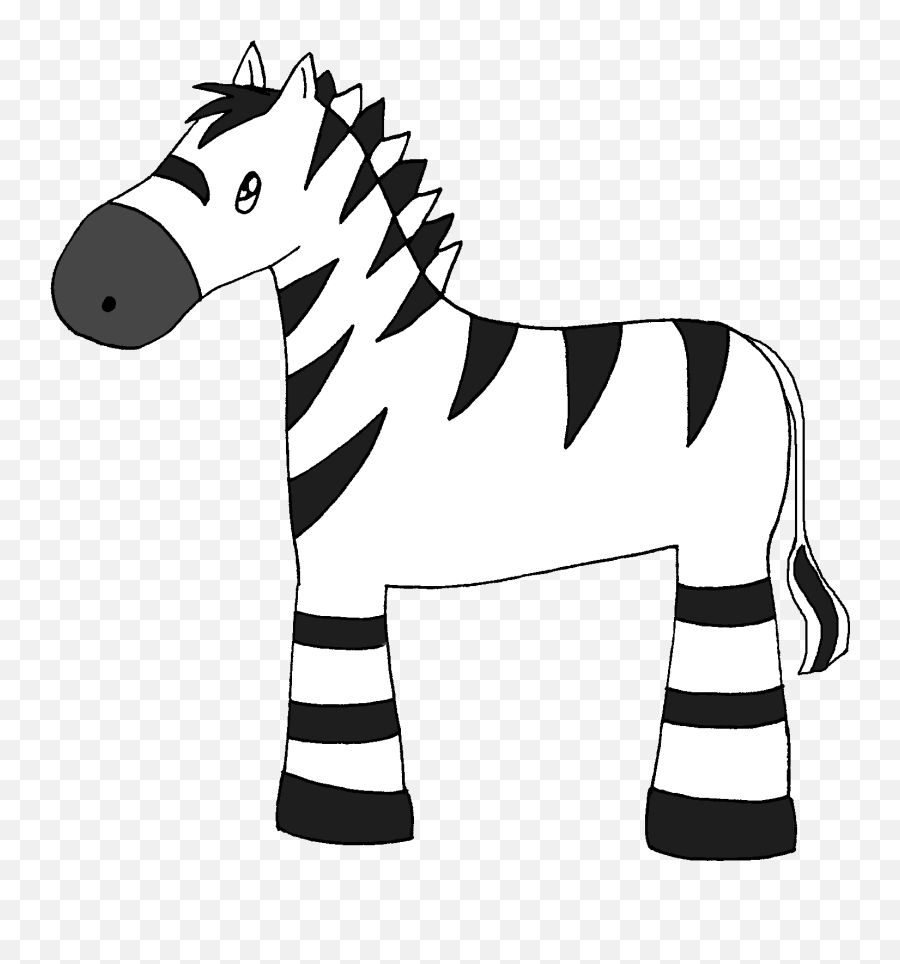 Download Hd Baby Zebra Clipart Png For Kids - Dibujos Zebra Clipart Emoji,Zebra Clipart