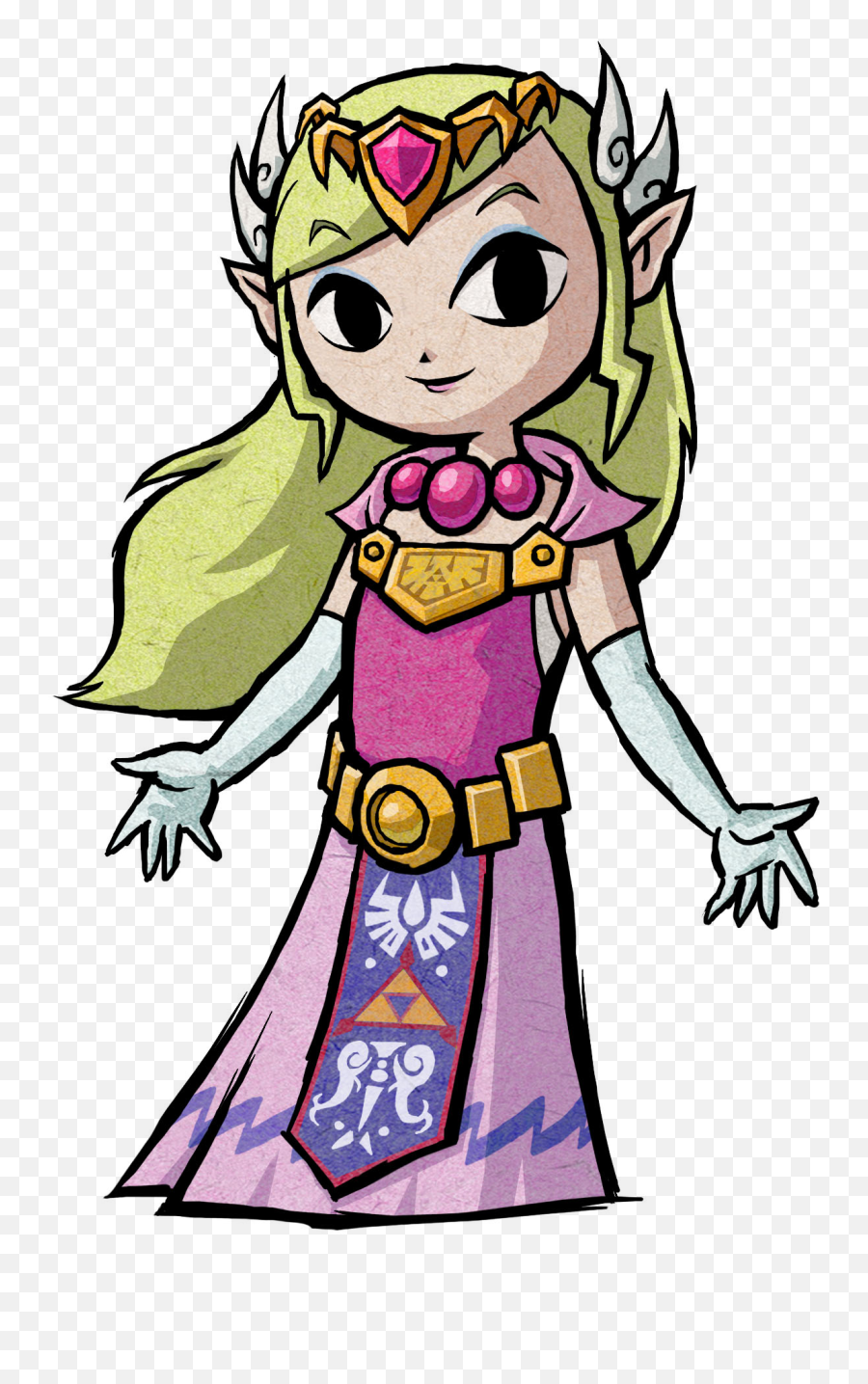 The Legend Of Zelda Clipart Princess - Princesse Zelda Wind Waker Emoji,Zelda Png
