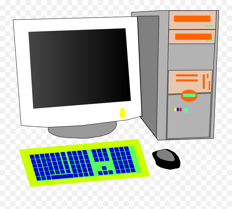 Clipart - Copyright Free Desktop Pc Logo Emoji,Old Computer Png