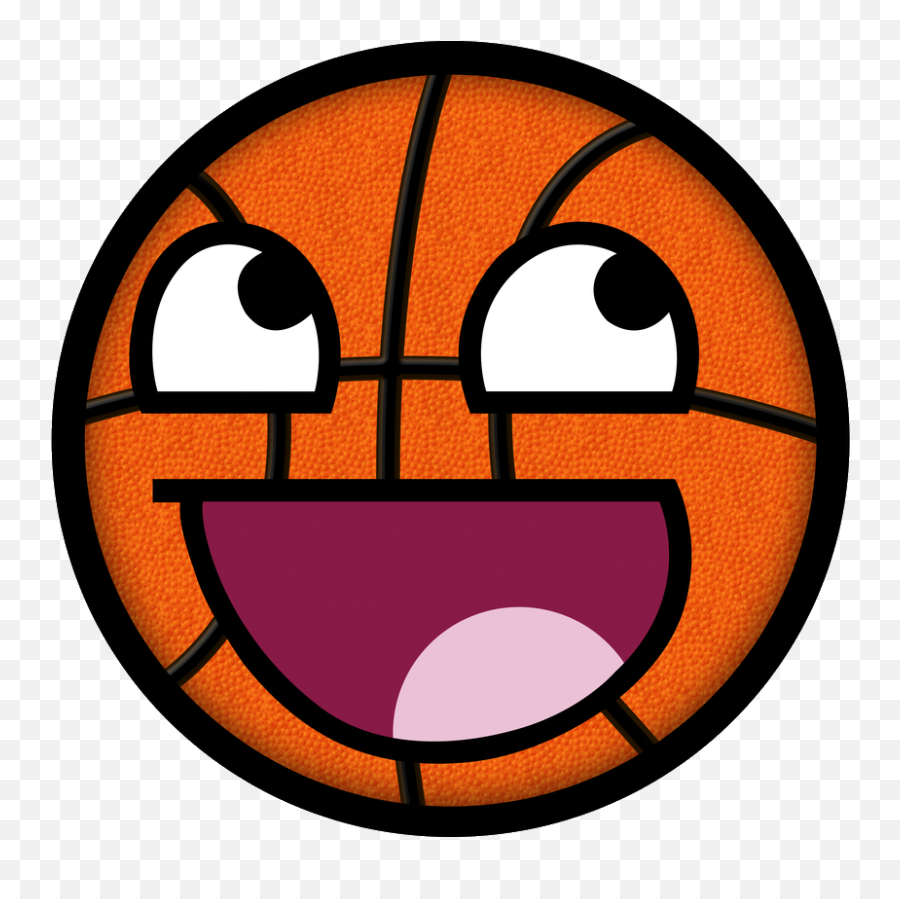 Epic Face Basketball - Melon Face Emoji,Epic Face Transparent