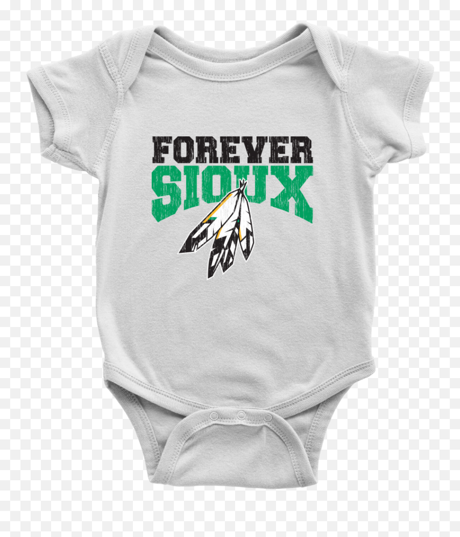 Forever Sioux Baby Onesie - Fighting Sioux Emoji,Fighting Sioux Logo