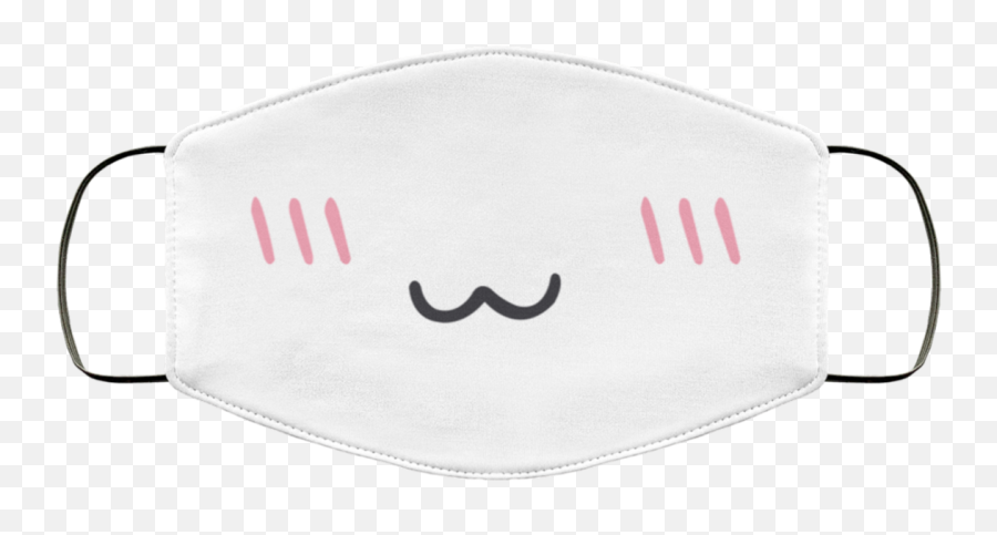 Kawaii Cute Face Mask - Happy Emoji,Kawaii Face Png