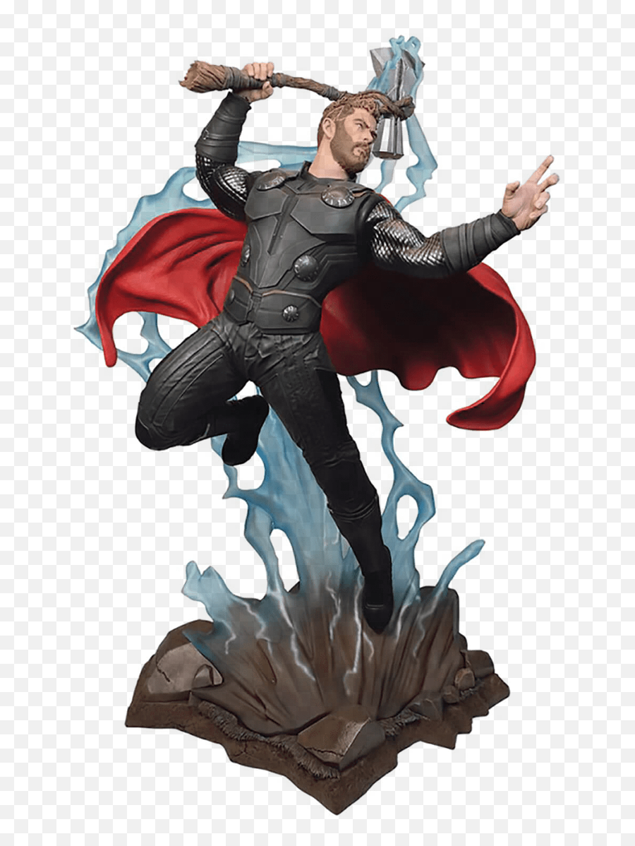 Marvel Movie Milestones Avengers Infinity War Thor Resin Statue - Thor Avengers Infinity War Statue Emoji,Avengers Infinity War Png