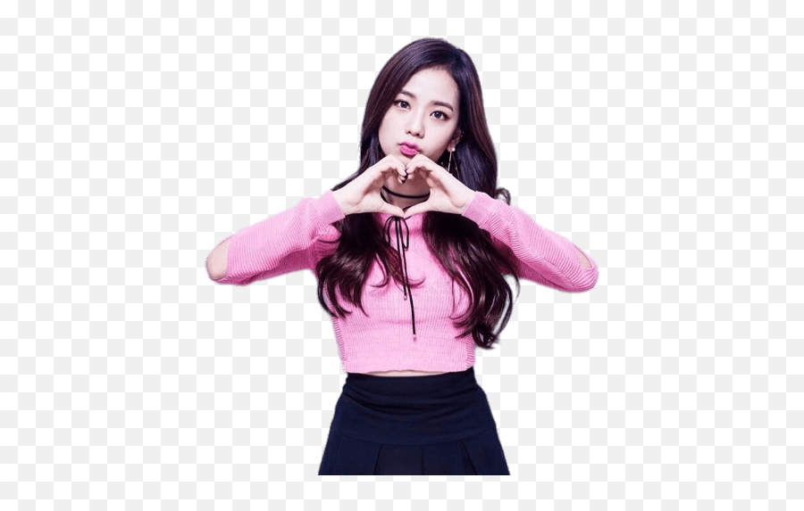Blackpink Jisoo Heart - Black Pink Jisoo Emoji,Blackpink Logo Png