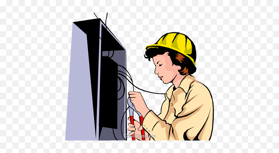 Woman Electrician Clipart Transparent Emoji,Electrician Clipart