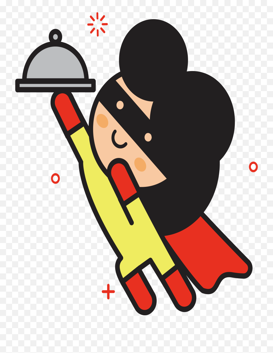 Room Service Superman Design Clipart - Full Size Clipart Emoji,Decoration Clipart