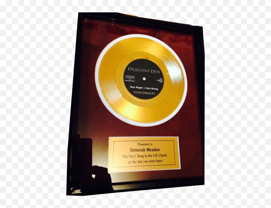 Personalised Gold Discs U0026 Records U0026 Framed Music Gifts Buy Emoji,Gold Record Png