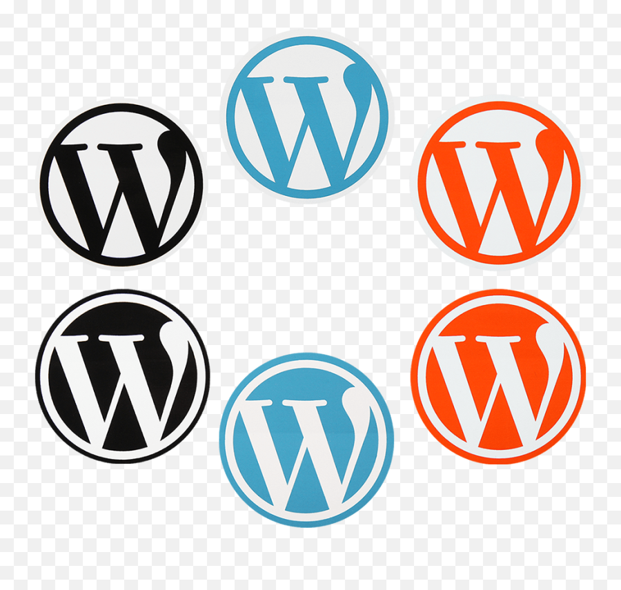 Download Hd Wordpress Round Sticker - Wordpress Icon Emoji,Wordpress Icon Png