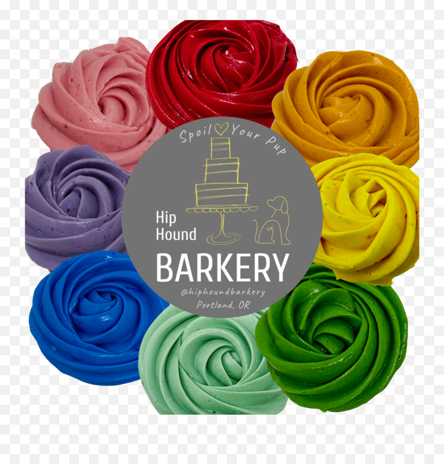 Barkery Dog Cake Emoji,Rainbow Flower Crown Transparent