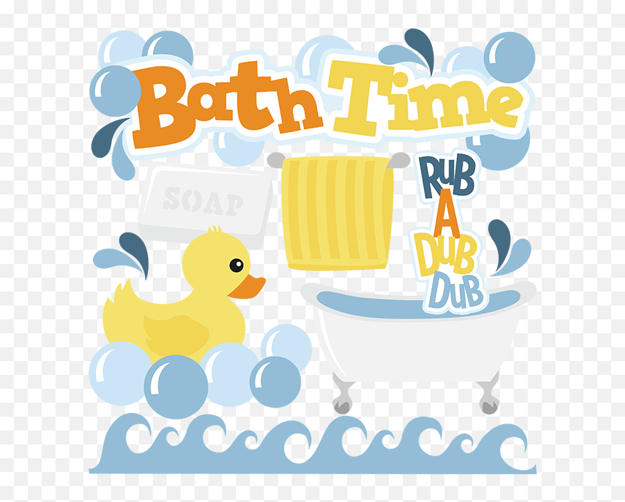 Pin - Clipart Baby Bath Time Emoji,Bath Clipart