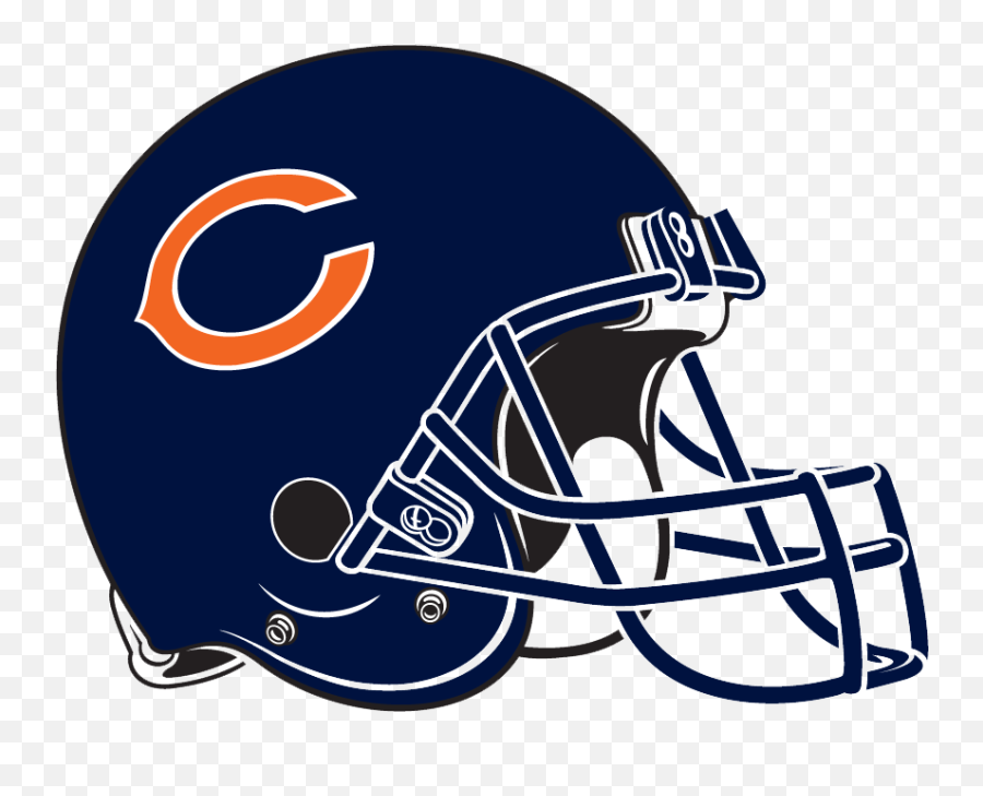 Free Chicago Bears Black And White Logo - Transparent Chicago Bears Helmet Logo Emoji,Chicago Bears Logo