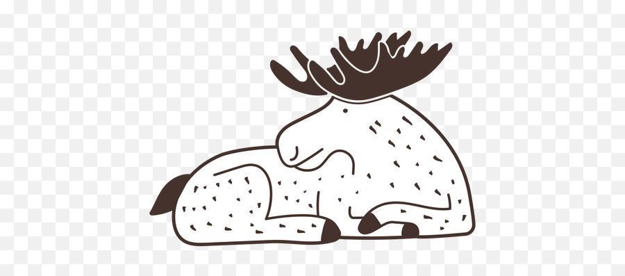 Moose Laying Cartoon Transparent Png U0026 Svg Vector Emoji,Christmas Moose Clipart