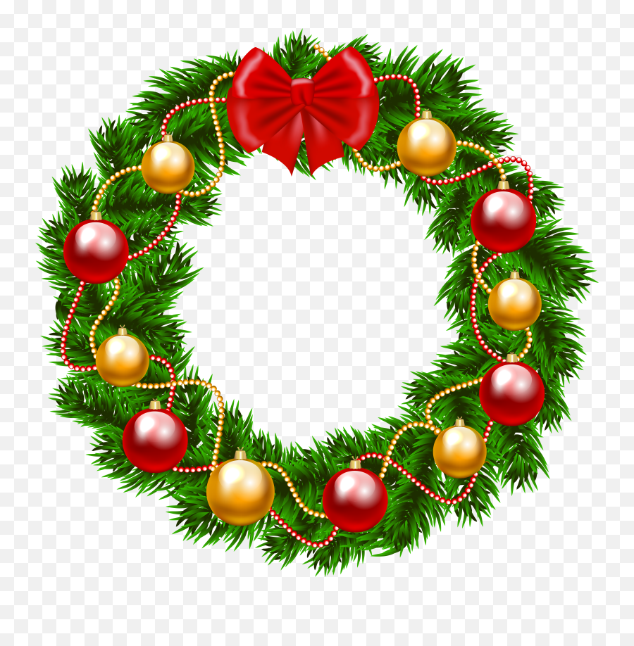 Hd Png Christmas Wreath Decoration Images Free Download Emoji,Christmas Png