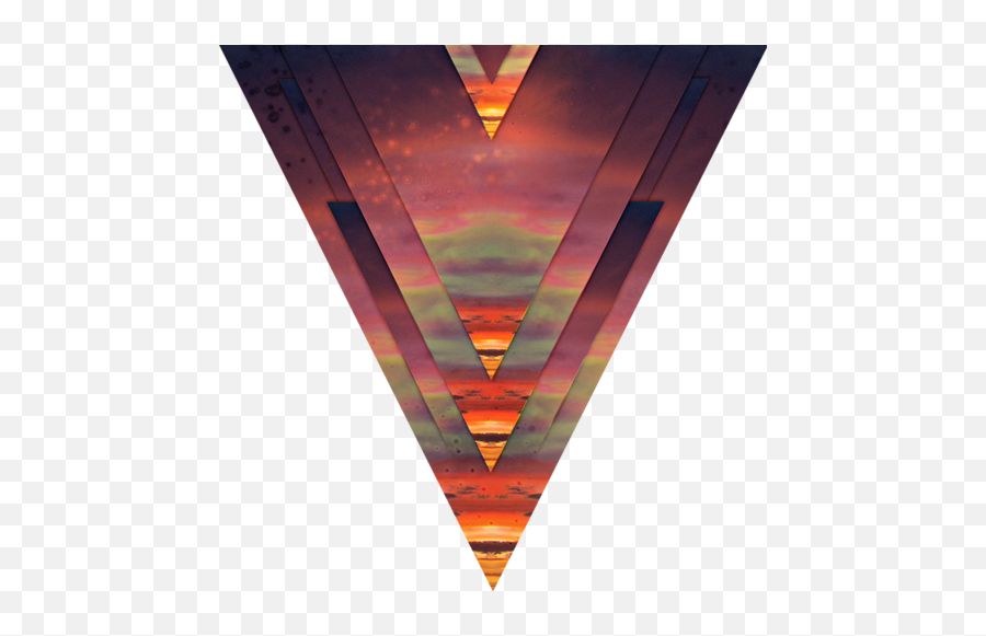 Download Triangle Landscape Sunset Colorful Triangle Design - Geometric Sunset Png Emoji,Sunset Png