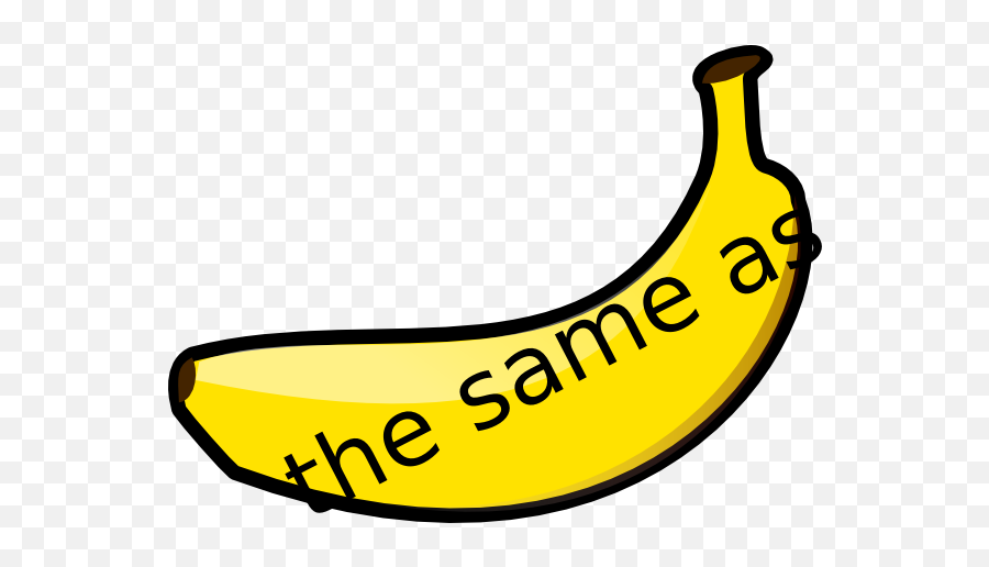 Banana Maths Vocabulary The Same As - Clipart Emoji,Vocabulary Clipart