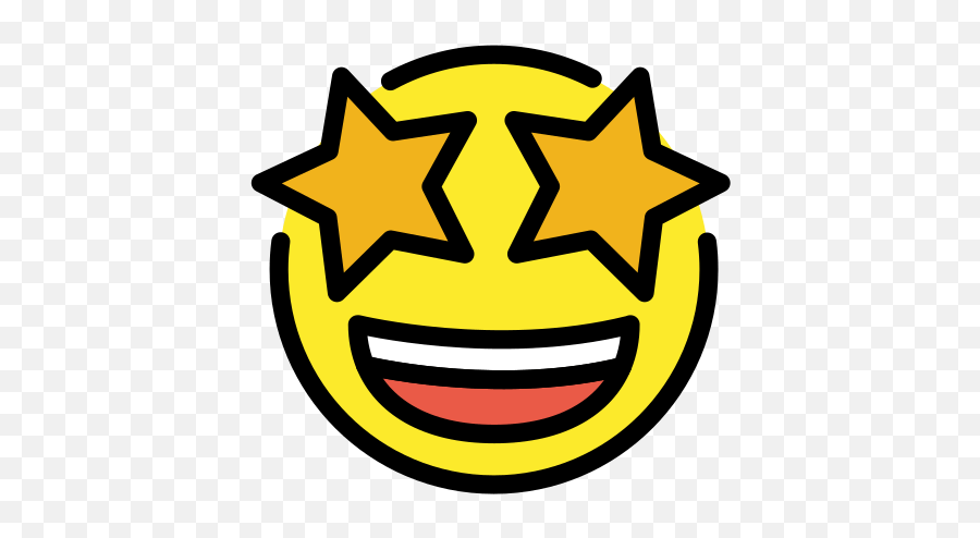 Grinning Face With Star Eyes - Emoji Meanings Star Face Emoji Png,Eyes Emoji Png
