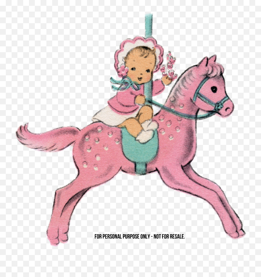 Baby Horse Clipart - Caraselle Horse Clip Art Emoji,Carousel Clipart