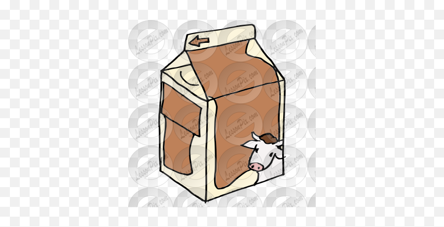 Chocolate Milk Picture For Classroom Therapy Use - Great Cardboard Packaging Emoji,Milk Clipart