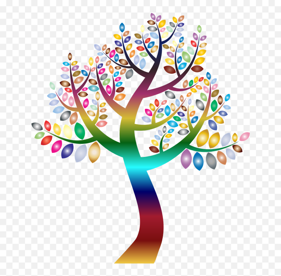 Openclipart - Free Rainbow Tree Clipart Emoji,Cindy Lou Who Clipart