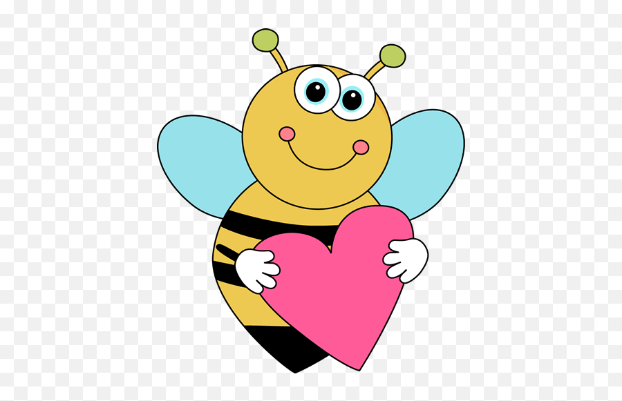 Library Of Bee Valentine Picture - Kids Cute Valentines Day Clip Art Emoji,Valentine Clipart