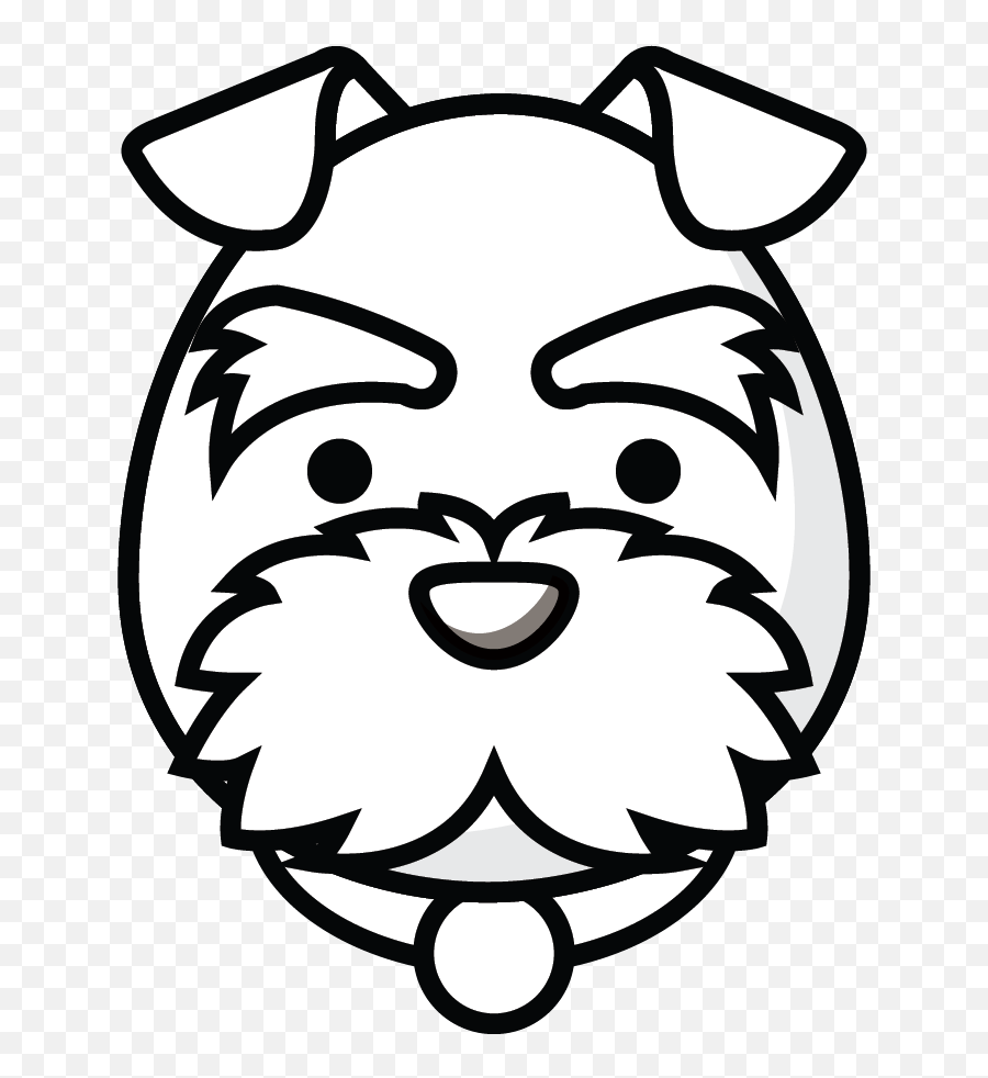 Cute Dog Face Species Illustration Svg - Dot Emoji,Dog Face Png