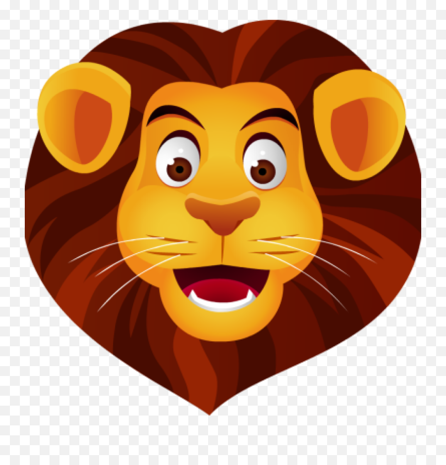 Lion Face Mask Clipart - Lion Face Clipart Emoji,Face Mask Clipart