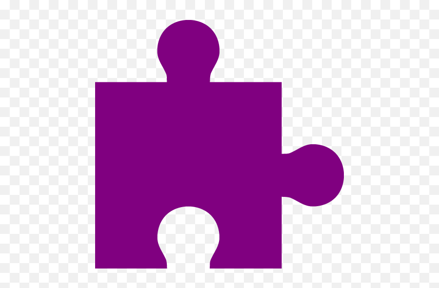 Purple Puzzle Piece Icon Emoji,Puzzle Piece Logo