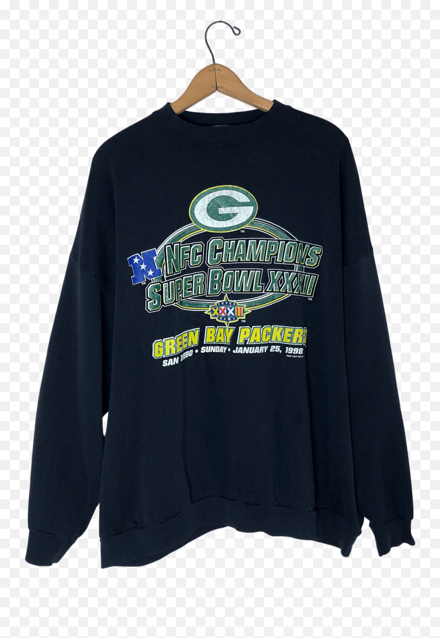 90u0027s Green Bay Packers Super Bowl Xxxii Nfc Champions Beat Up Sweatshirt By Tultex Emoji,Super Bowl 50 Png