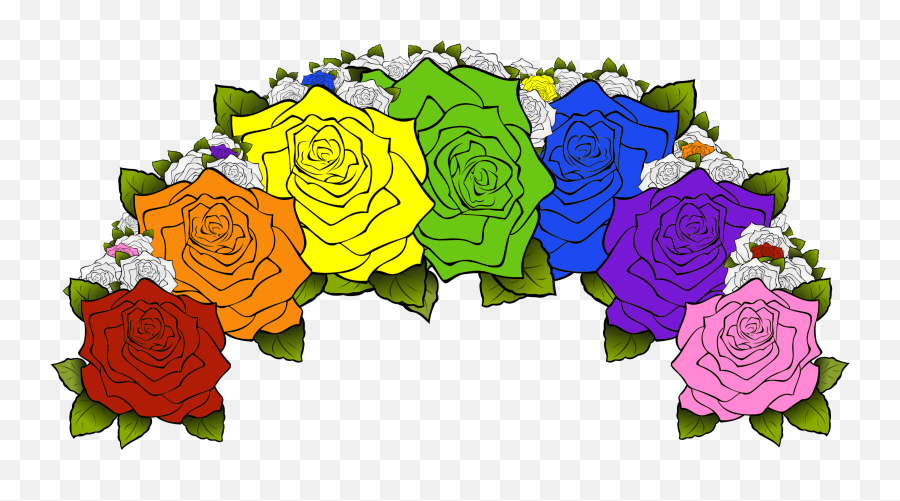 Pride Flower Crowns - Gay Flower Crown Transparent Emoji,Flower Crown Transparent