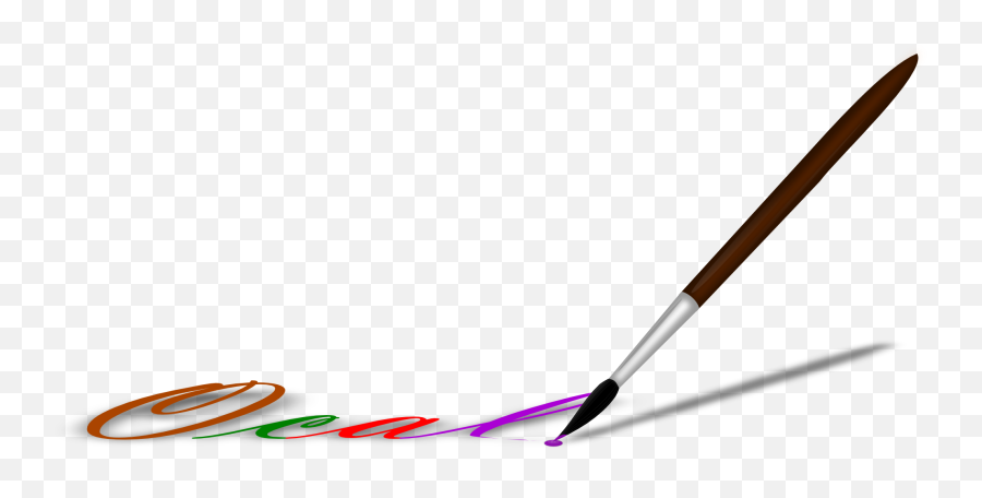 Paintbrush Paint Brush Clip Art 5 - Clipartingcom Emoji,Clipart Paints