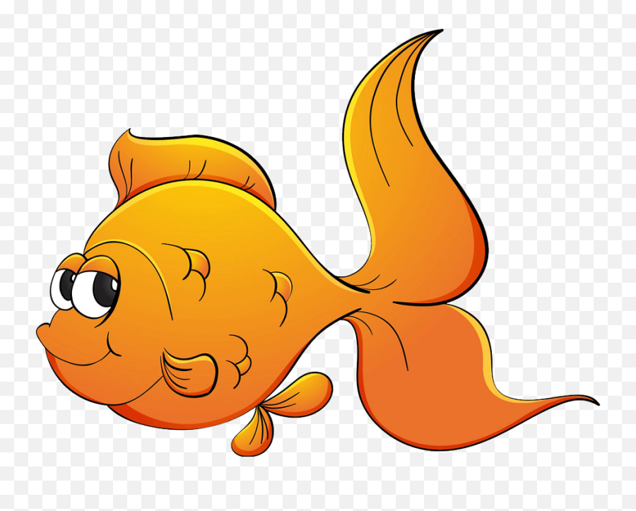 Cute Goldfish Clipart Transparent - Illustration Emoji,Goldfish Clipart