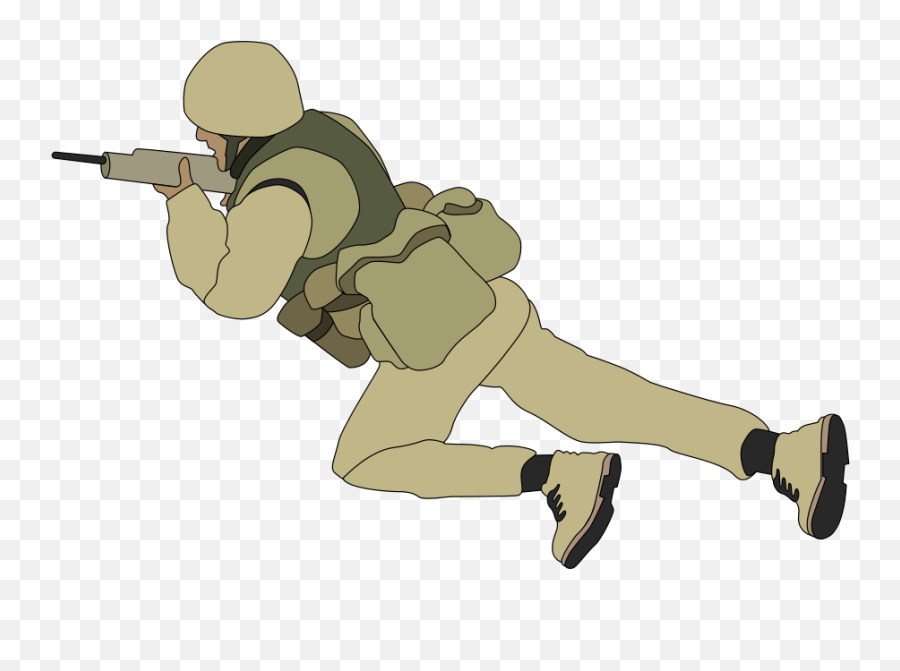 Free Military Clipart 2 Image 3 - Clipart Soldier Crawling Emoji,Soldier Clipart