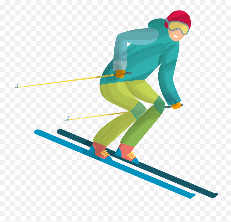 Ski Clipart - Skiing Clipart Emoji,Ski Clipart