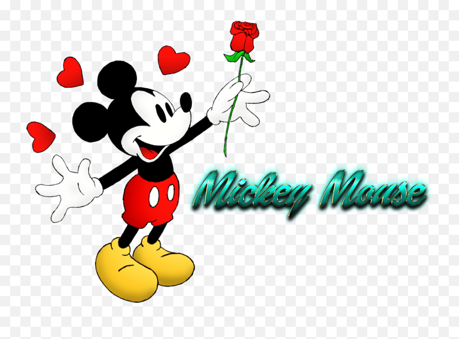 Download Hd Mickey Mouse Png Transparent Images - Happy Supreme Cartoon Mickey Mouse Middle Finger Emoji,Mickey Png