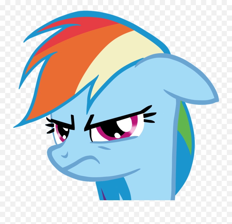 Rainbow Dash Is Angry - Clipart Best Clipart Best My Little Pony Rainbow Dash Enojada Emoji,Angry Clipart