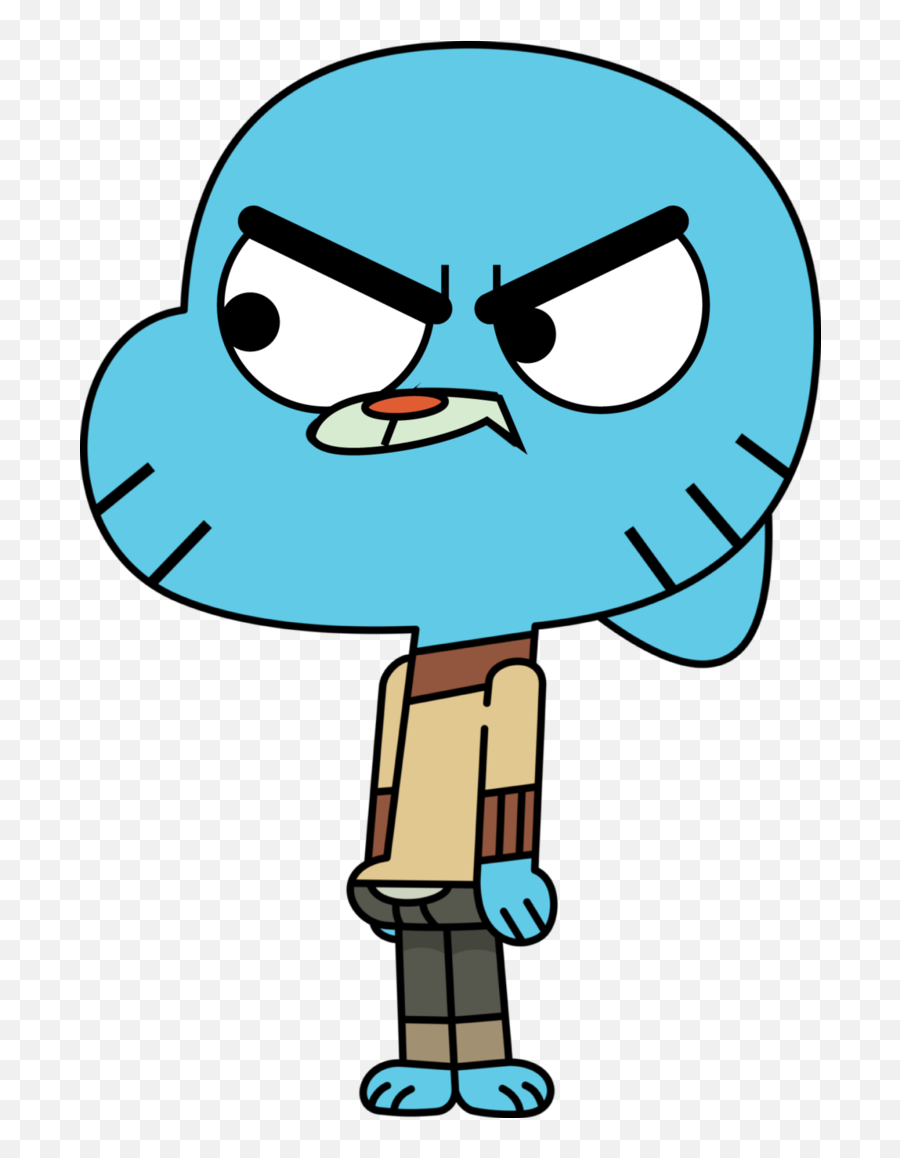 Of Gumball Gumball Angry Png Download - Gumball Watterson Angry Emoji,Angry Png