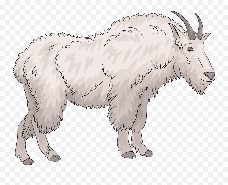 Mountain Goat Clipart - Clipart Mountain Goat Cartoon Emoji,Goat Clipart