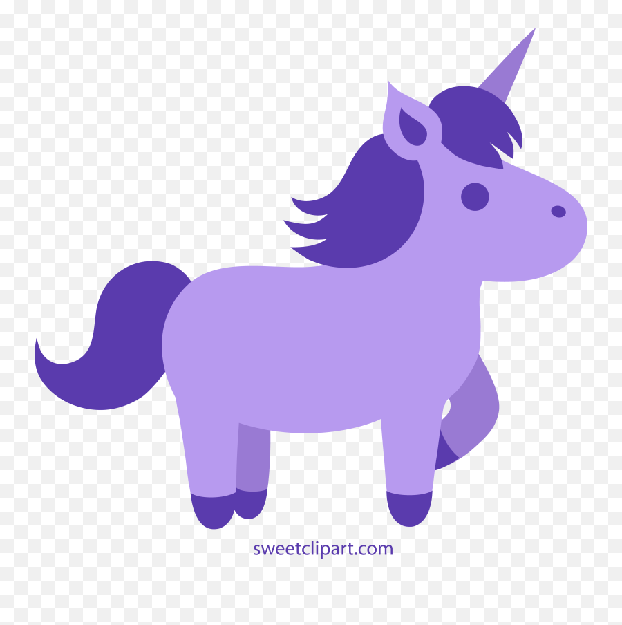 Unicorn Clipart Purple - Horse Clipart Transparent Emoji,Unicorn Clipart