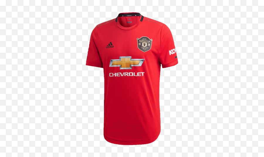 19 - 20 Manchester United Home Red Jerseys Shirtplayer Jersey Manchester United 2019 2020 Emoji,Manchester United Logo