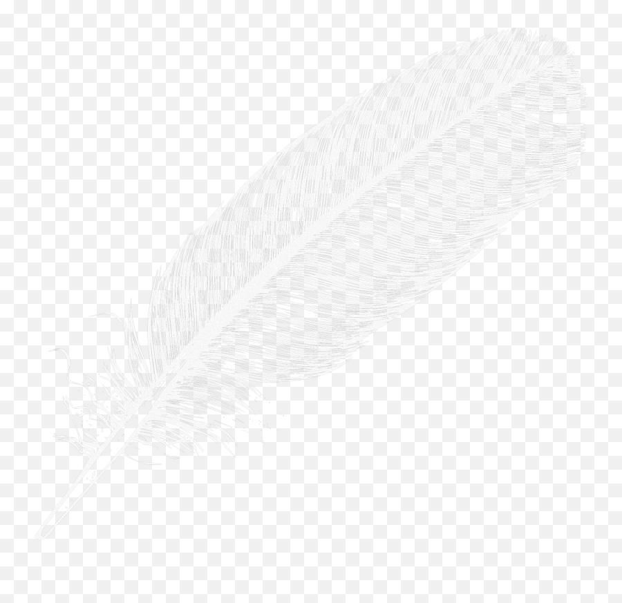 Feather Clipart Png - Feather Transparent Background White White Feather Photoshop Emoji,Feather Clipart