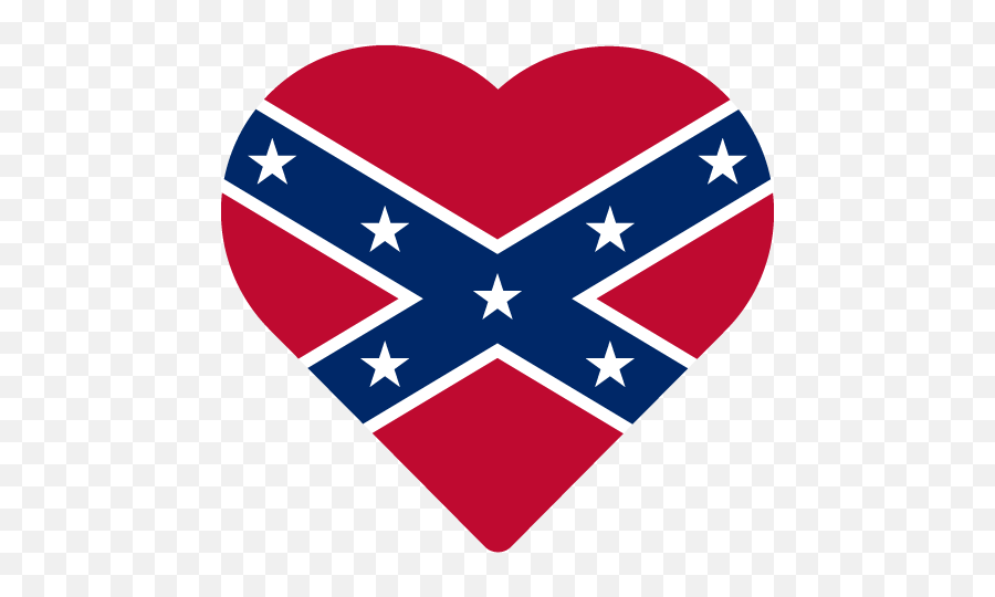 Vector Country Flag Of The Confederate - Rebel Flag Heart Emoji,Rebel Flag Png