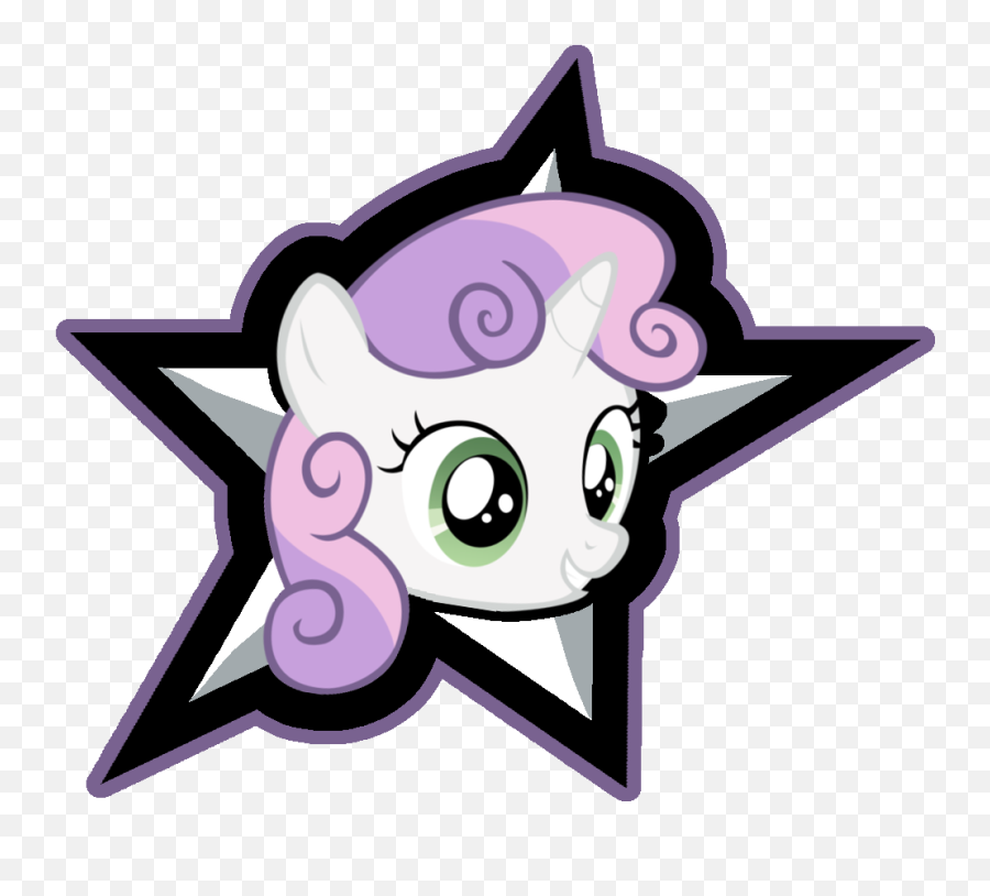 Sweetie Belle Friendship Is Magic - Fictional Character Emoji,Dallas Stars Logo