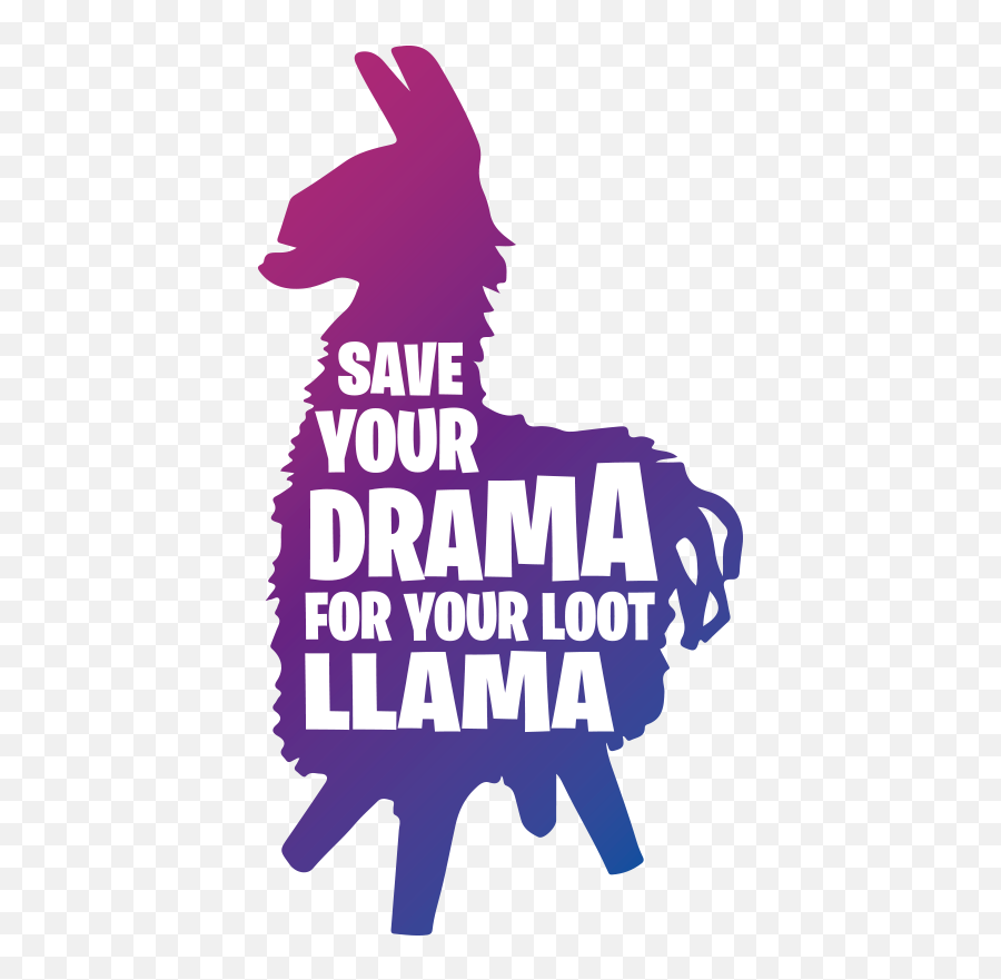 Save Your Drama Fortnite Video Game Wall Decal Emoji,Fortnite Llama Transparent