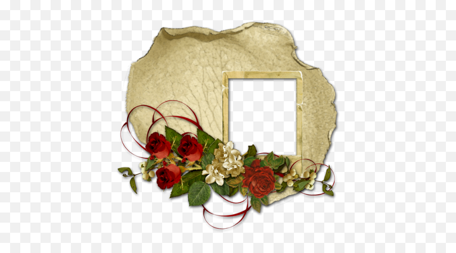Vintage Frame With Flowers Clipart Png - Photo 883 Free Emoji,Ornate Frame Clipart