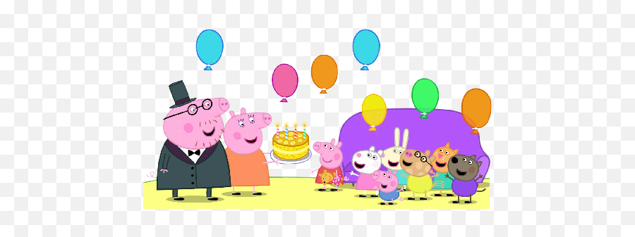 Download Hd Clip Art Free Stock Images Cartoon - Transparent Peppa Pig Birthday Background Emoji,Peppa Pig Clipart